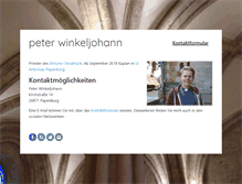 Tablet Screenshot of peter.winkeljohann.de